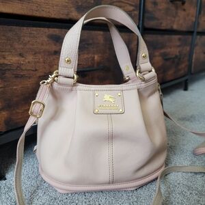 RARE Authentic Pink Burberry Blue Label Bucket Crossbody bag